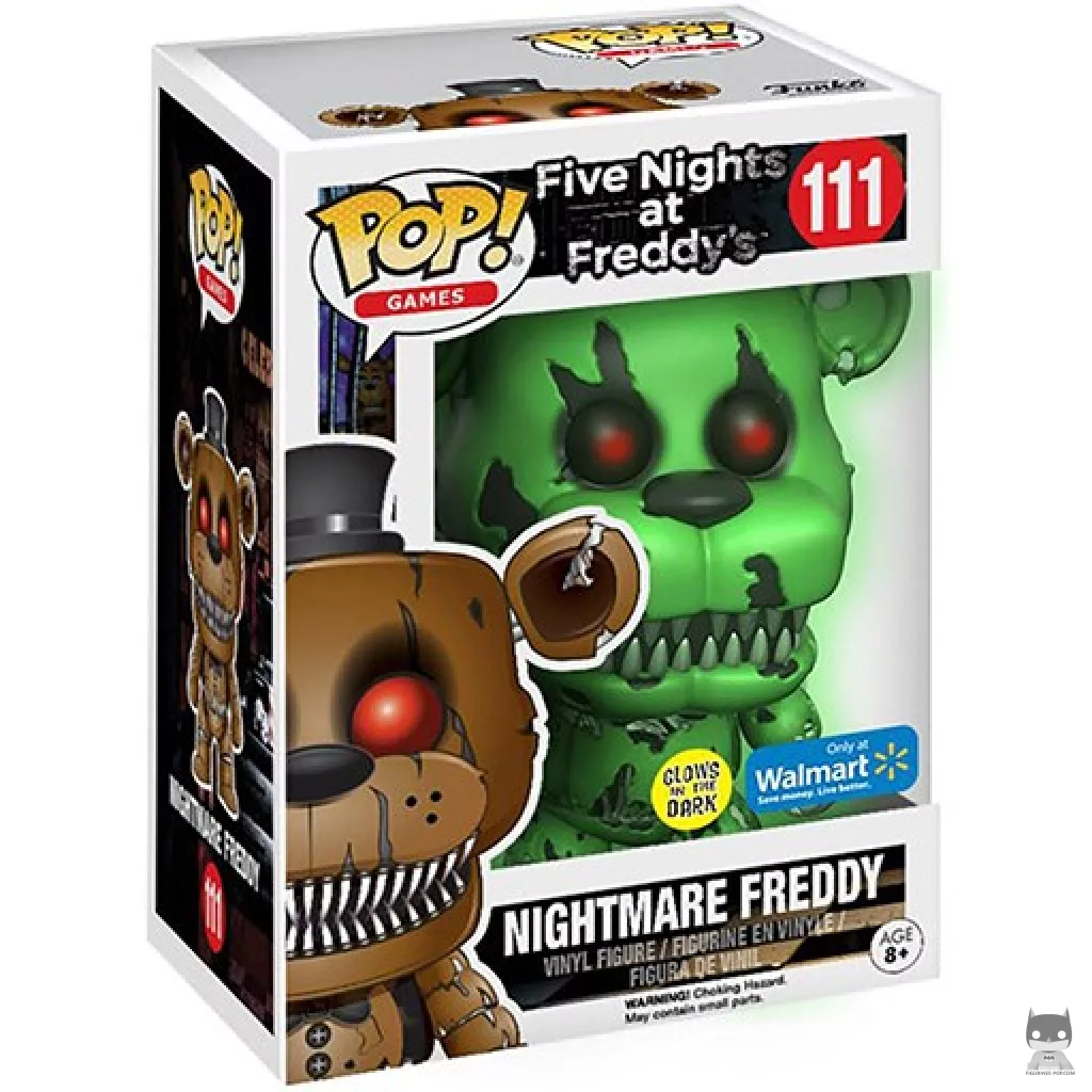 Freddy Fazbear (Nightmare) Funko Pop! figure in its box