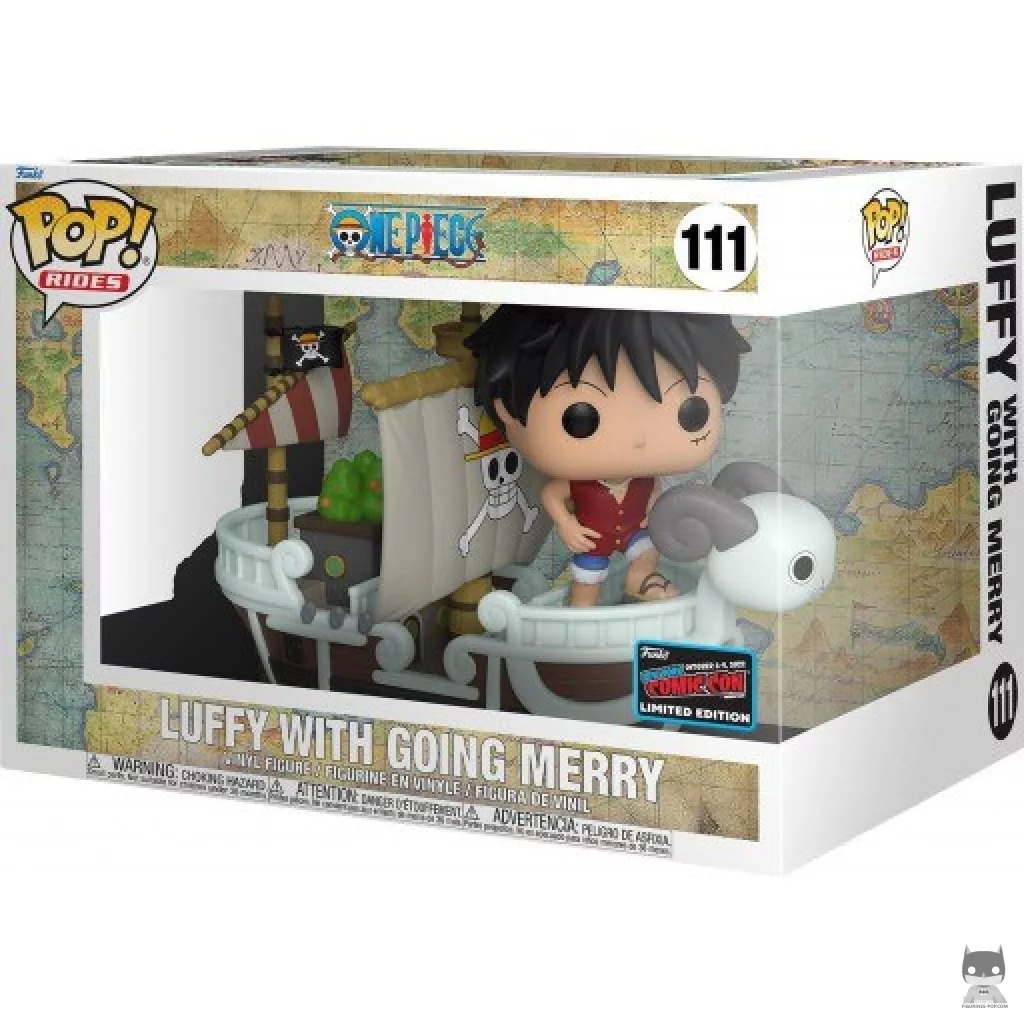 Luffy on Going Merry Funko Pop! figure in its box