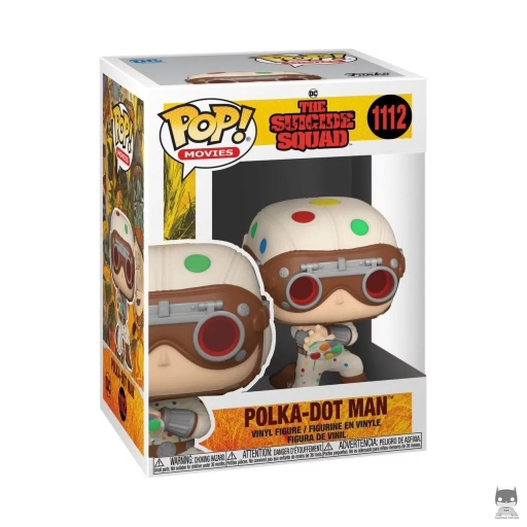 Polka-Dot Man Funko Pop! figure in its box
