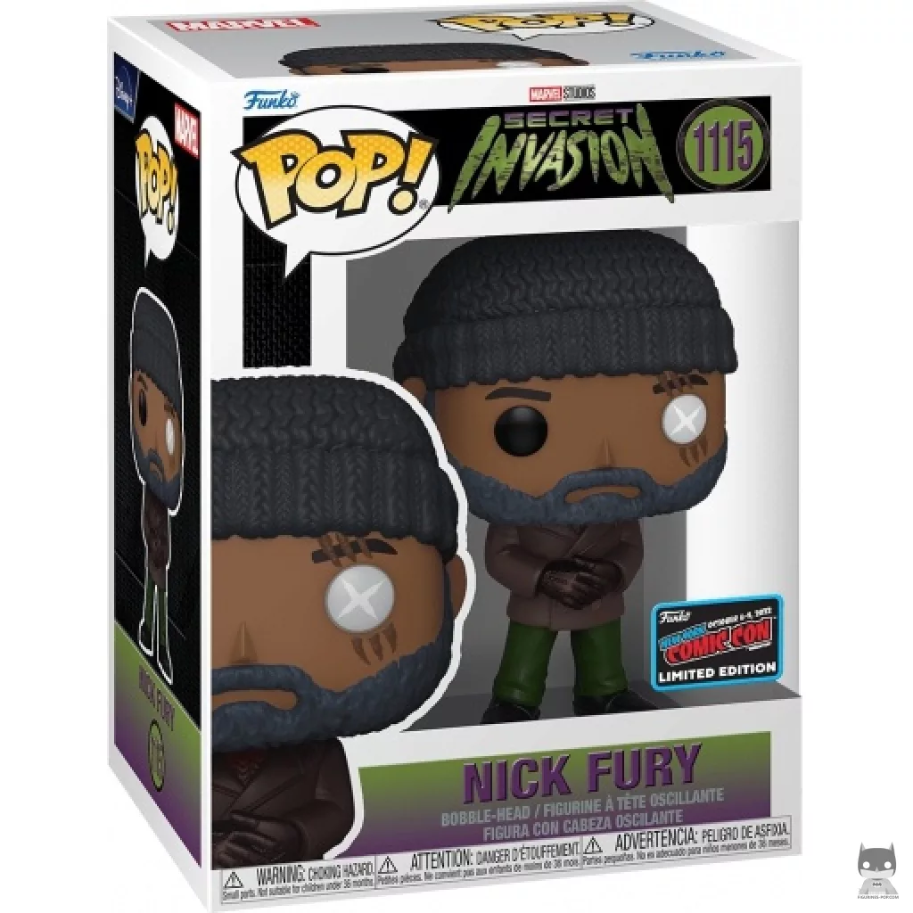 Nick Fury Funko Pop! figure in its box