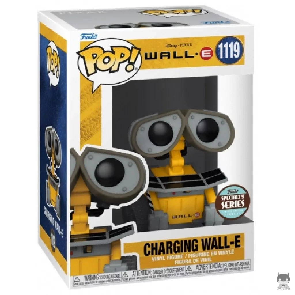 Charging Wall-E Funko Pop! figure in its box