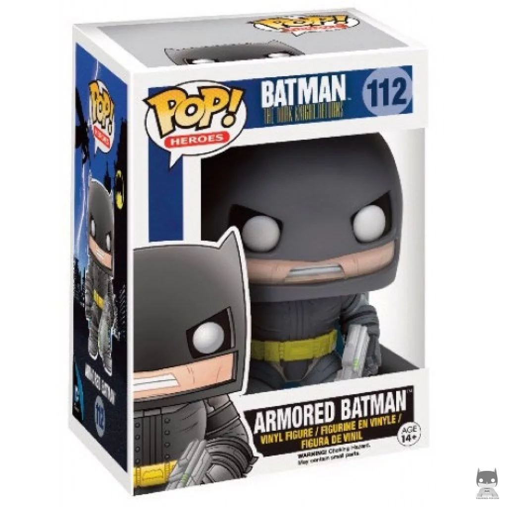 Batman with Armor Funko Pop! figure in its box