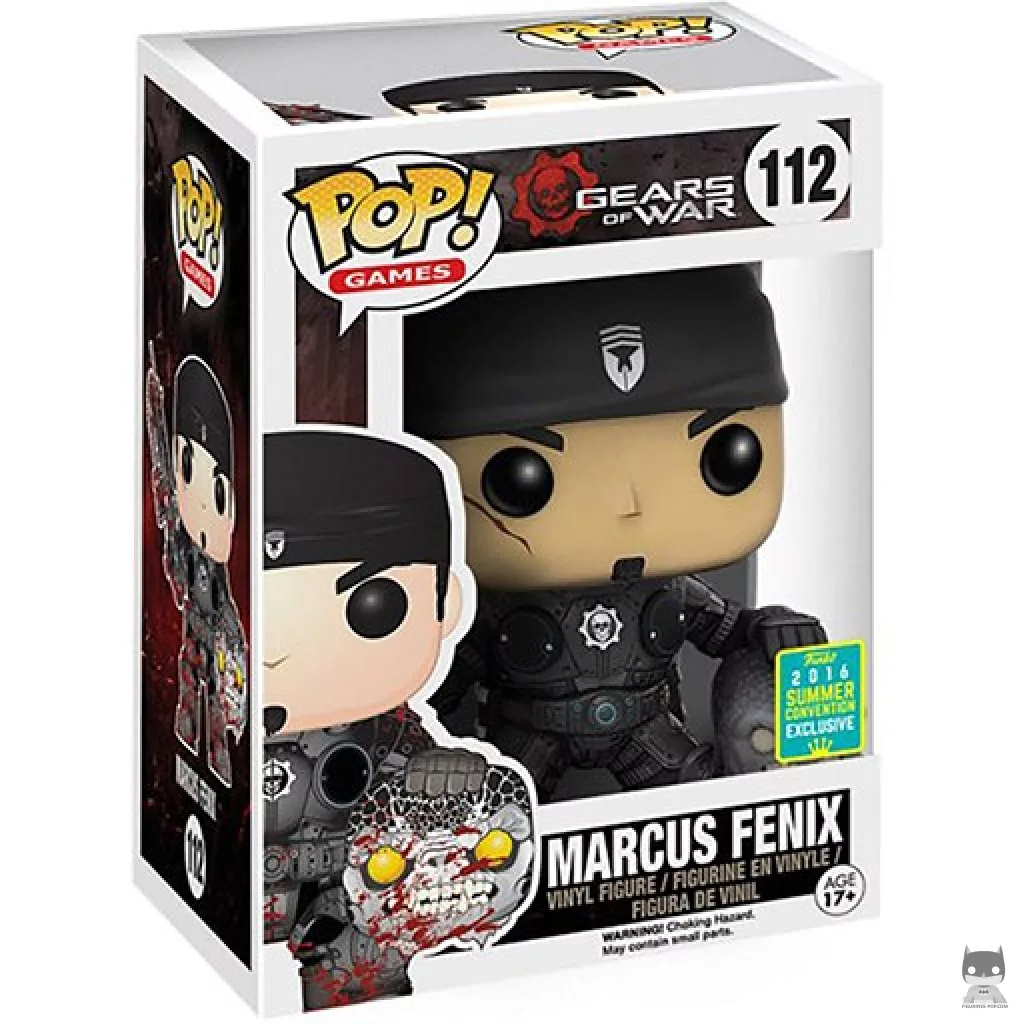 Marcus Fenix (Bloody) Funko Pop! figure in its box