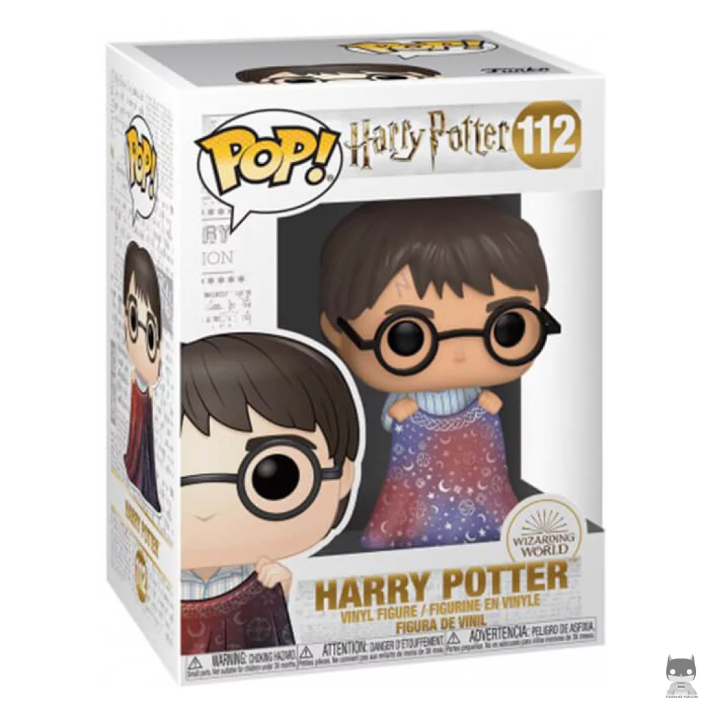Harry Potter with invisibility cloak Funko Pop! figure in its box