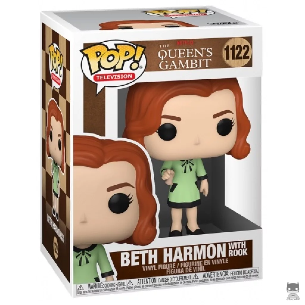 Beth Harmon with Rook Funko Pop! figure in its box