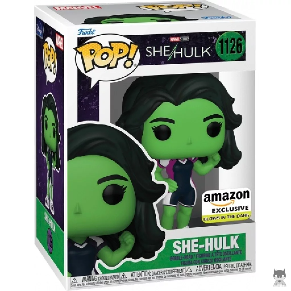 She-Hulk (Glow In the Dark) Funko Pop! figure in its box
