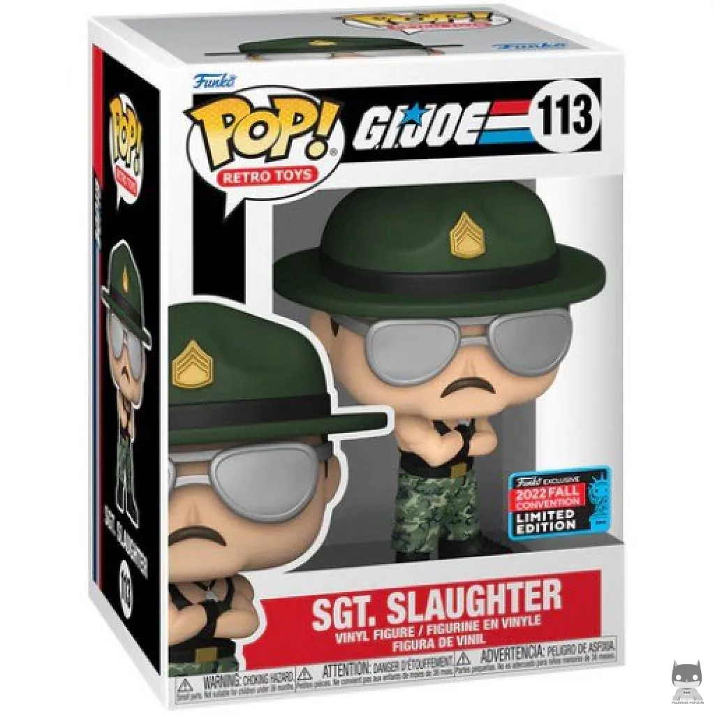 Sgt. Slaughter Funko Pop! figure in its box