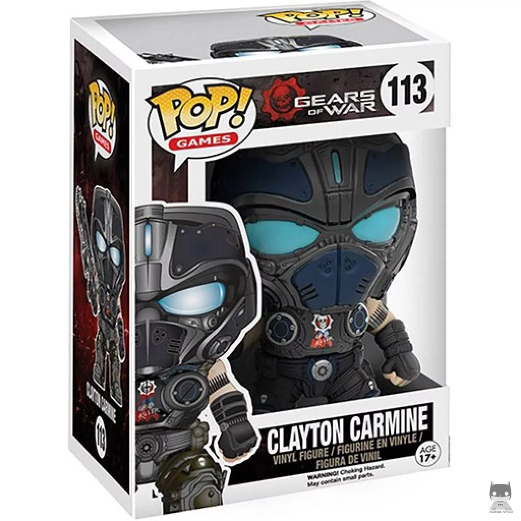 Clayton Carmine Funko Pop! figure in its box