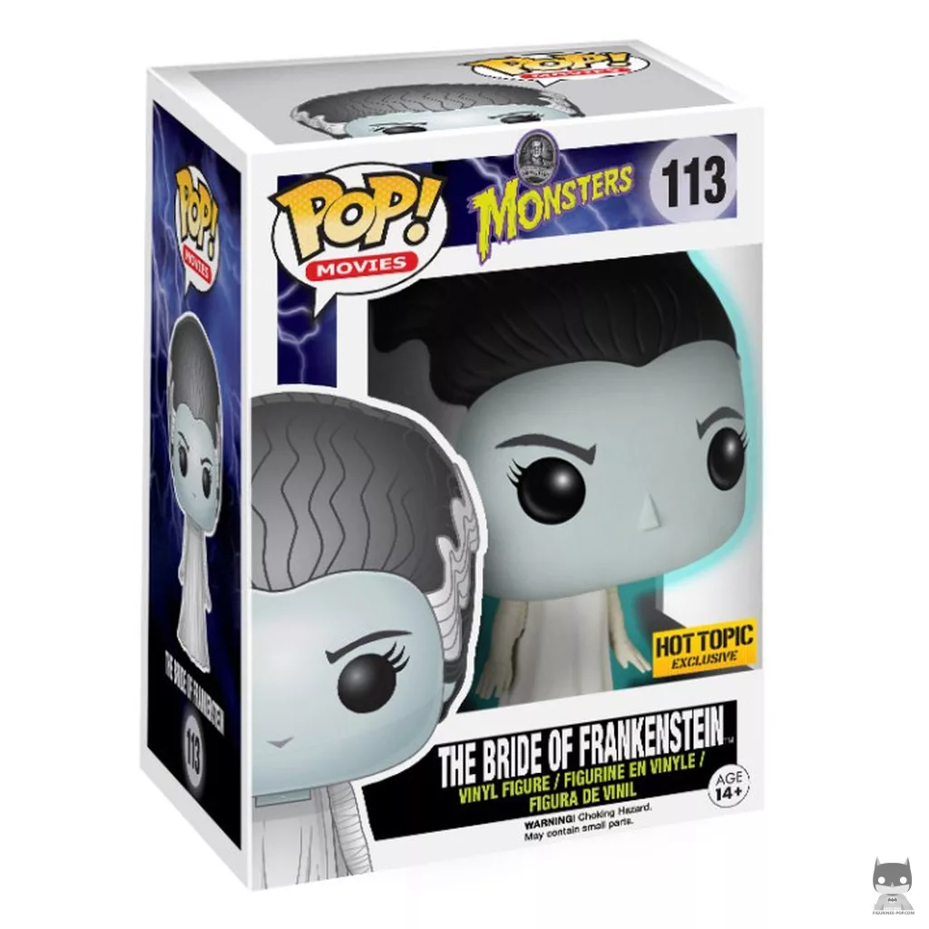 The Bride of Frankenstein Funko Pop! figure in its box