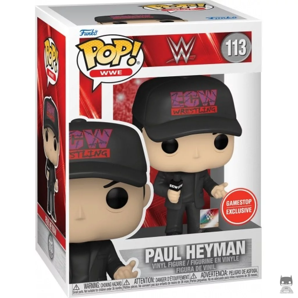 Paul Heyman Funko Pop! figure in its box