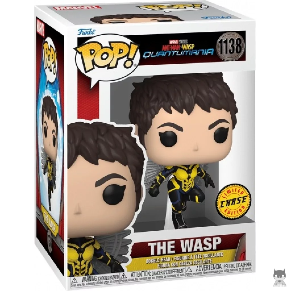 The Wasp (Chase) Funko Pop! figure in its box