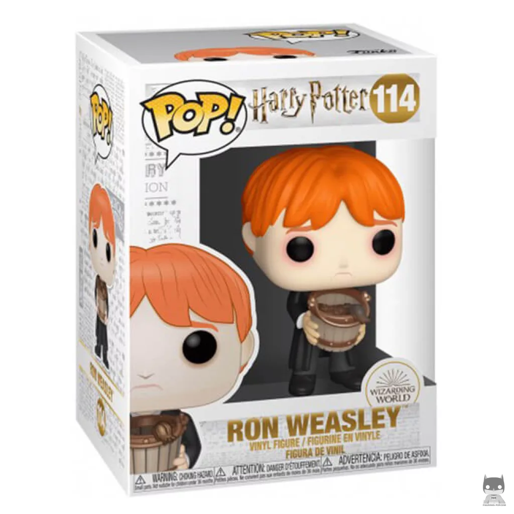 Ron puking slugs with bucket Funko Pop! figure in its box