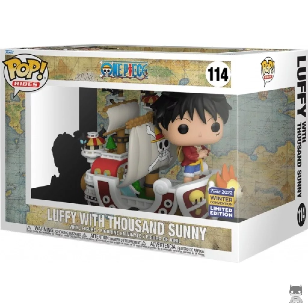 Luffy with Thousand Sunny Funko Pop! figure in its box