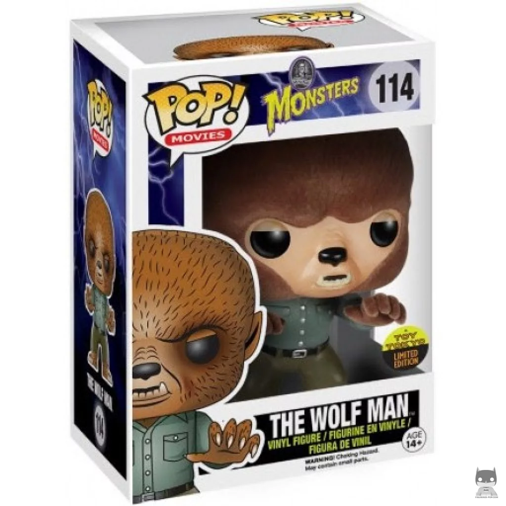 The Wolfman (Flocked) Funko Pop! figure in its box