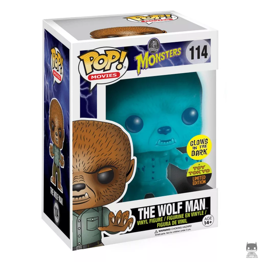 The Wolfman Funko Pop! figure in its box