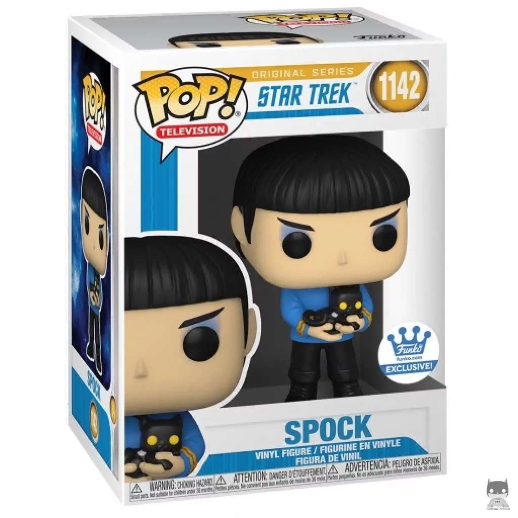 Spock with Cat Funko Pop! figure in its box