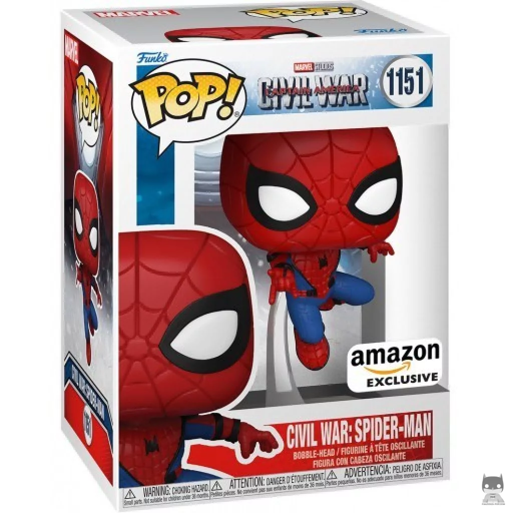 Civil War : Spider-Man Funko Pop! figure in its box