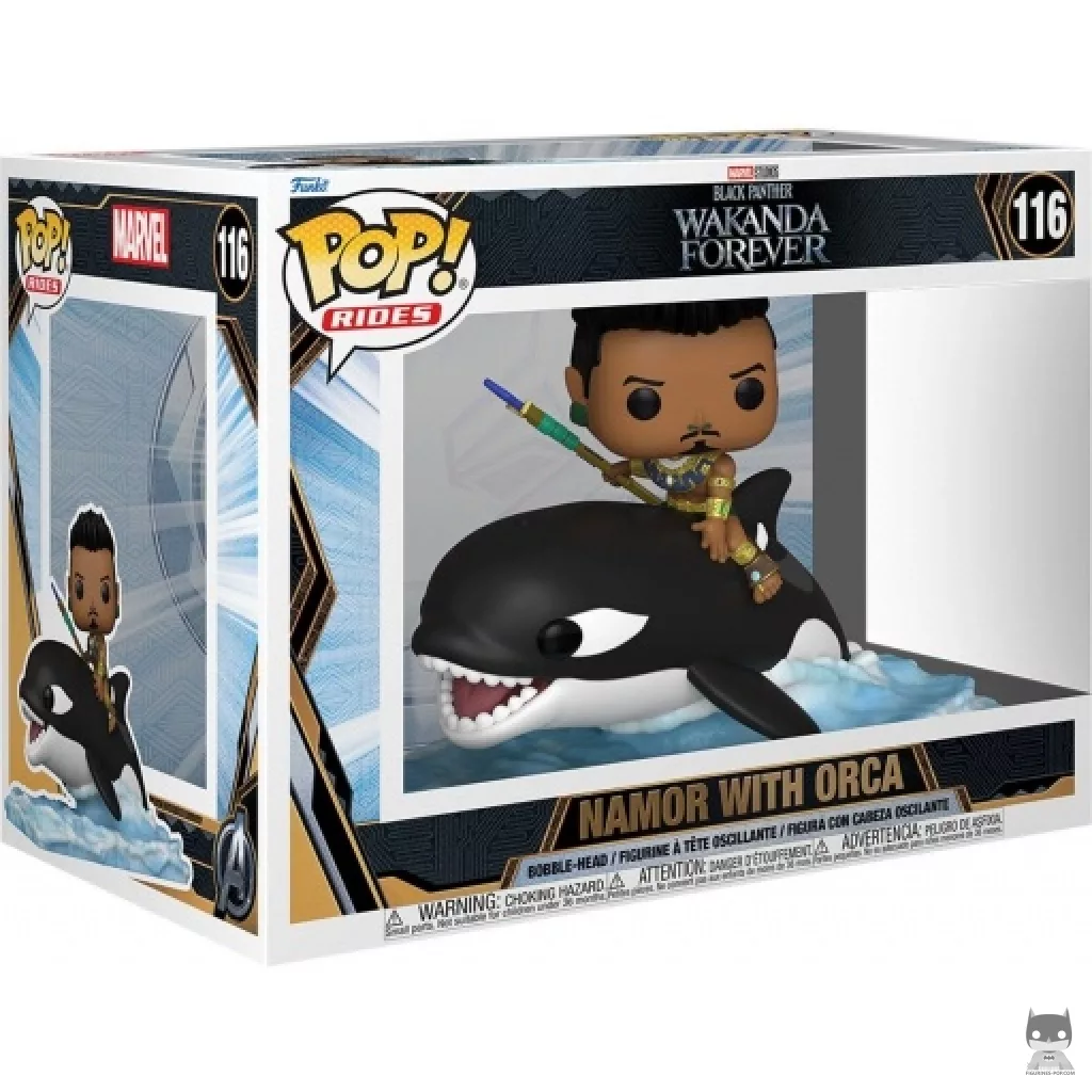 Namor on Orca Funko Pop! figure in its box