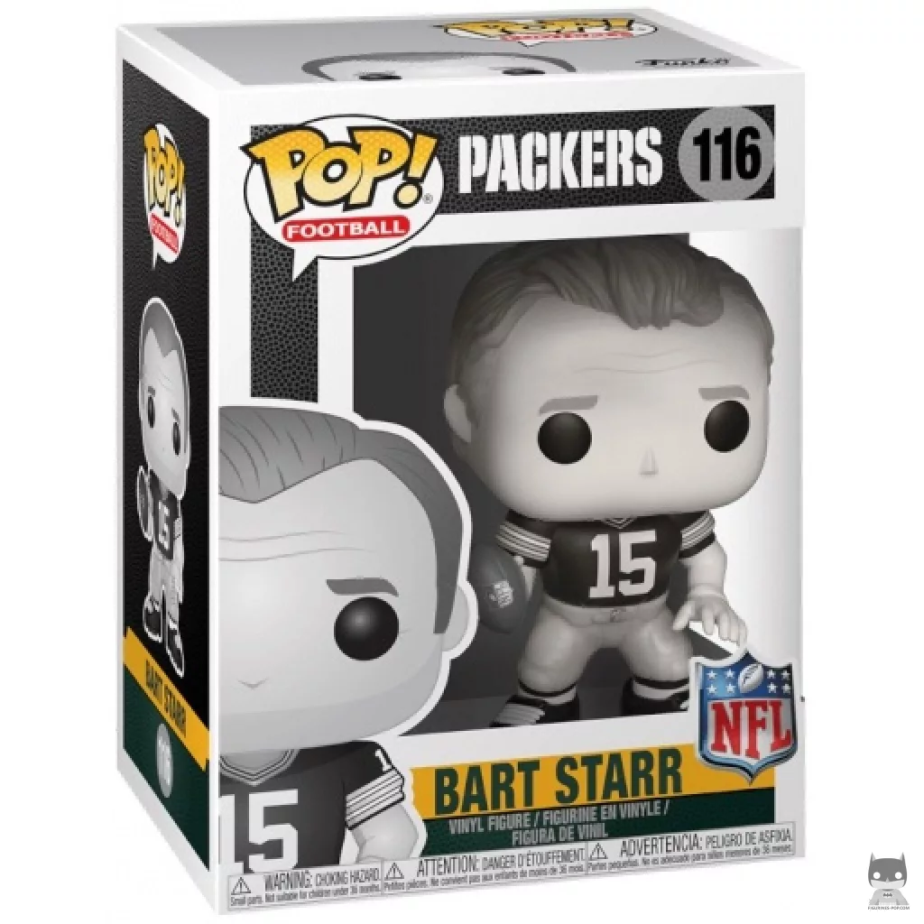 Bart Starr Funko Pop! figure in its box
