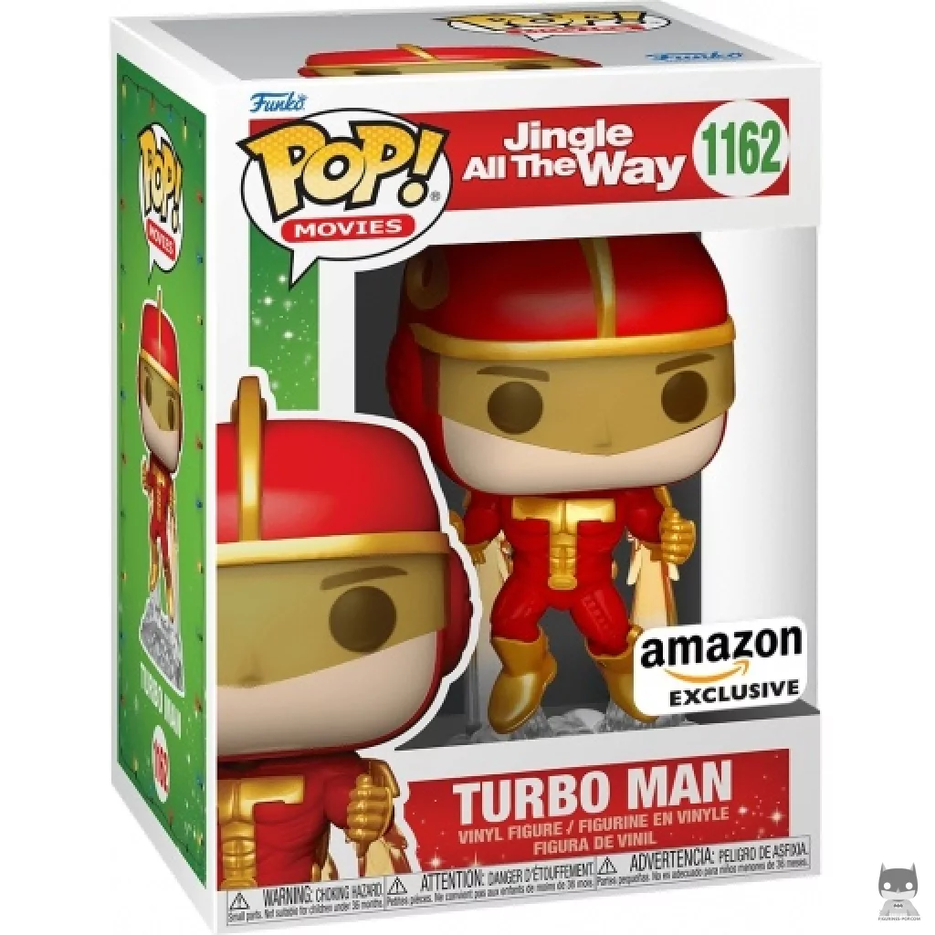 Turbo Man flying Funko Pop! figure in its box