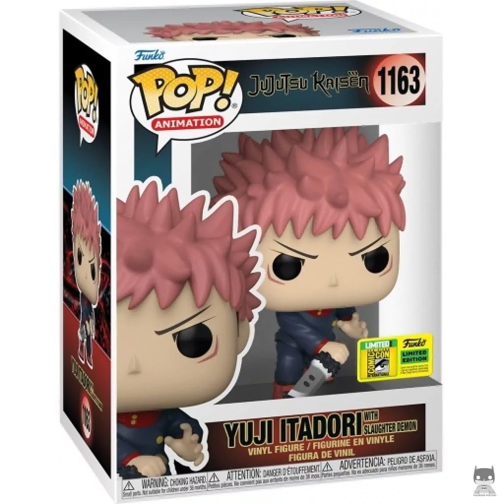 Yuji Itadori with Slaughter Demon Funko Pop! figure in its box