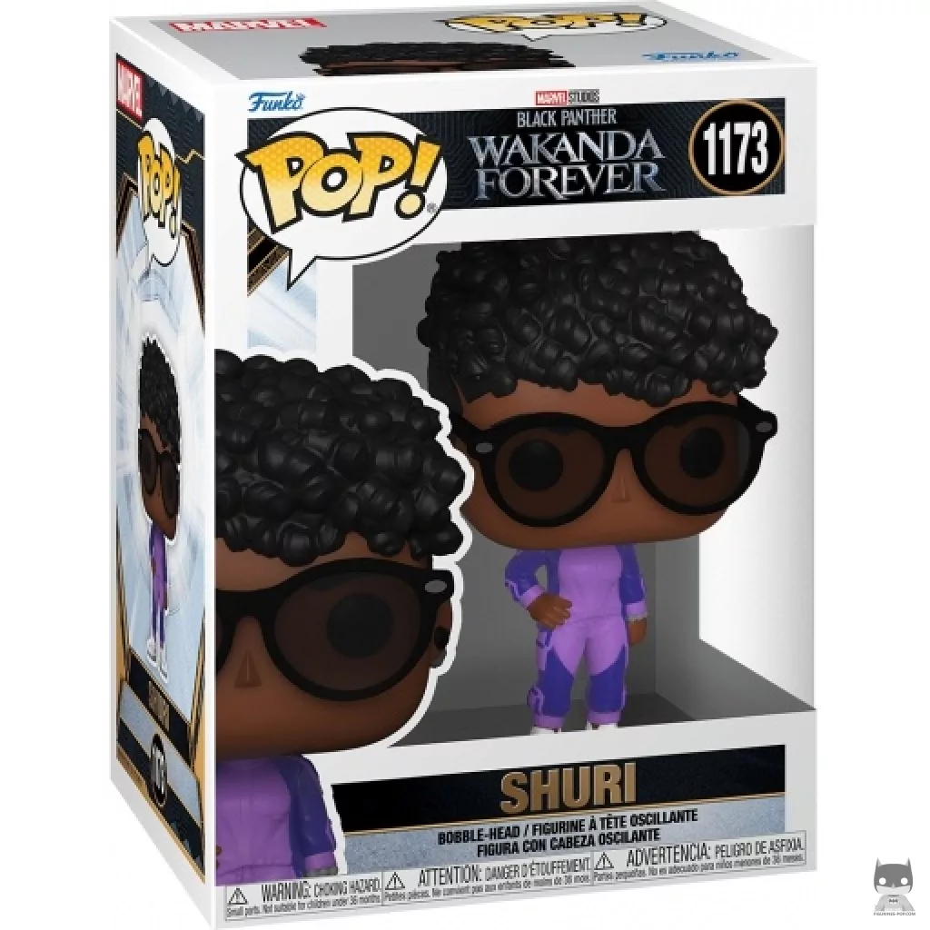 Shuri Funko Pop! figure in its box