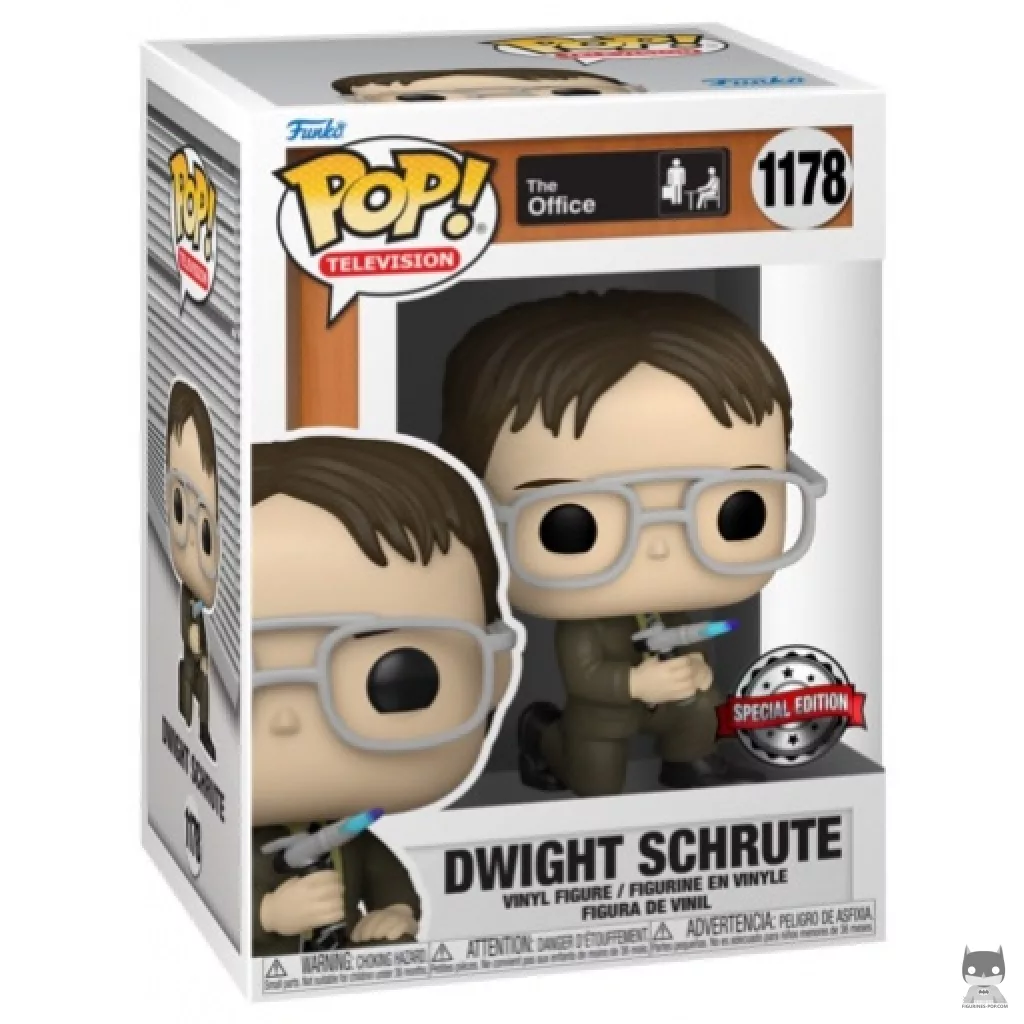 Dwight with Blow Torch Funko Pop! figure in its box