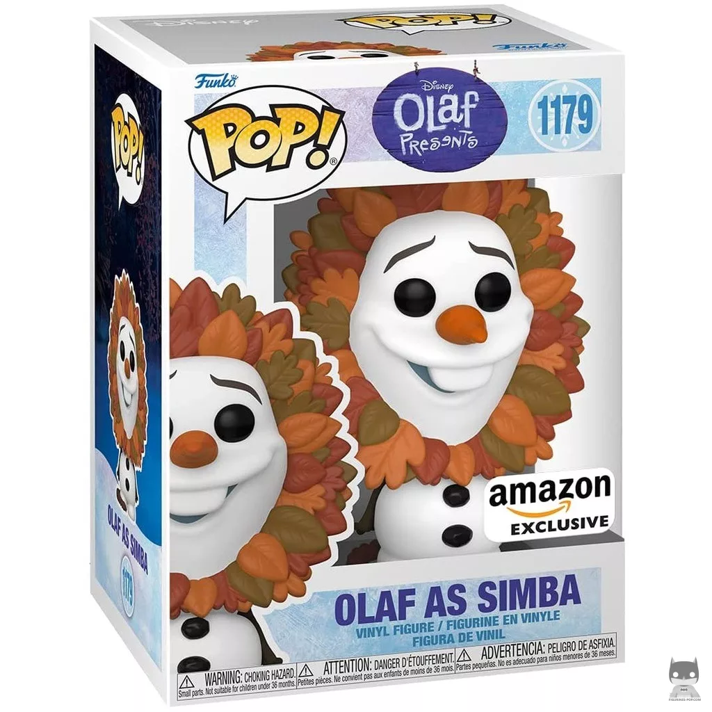 Olaf as Simba Funko Pop! figure in its box