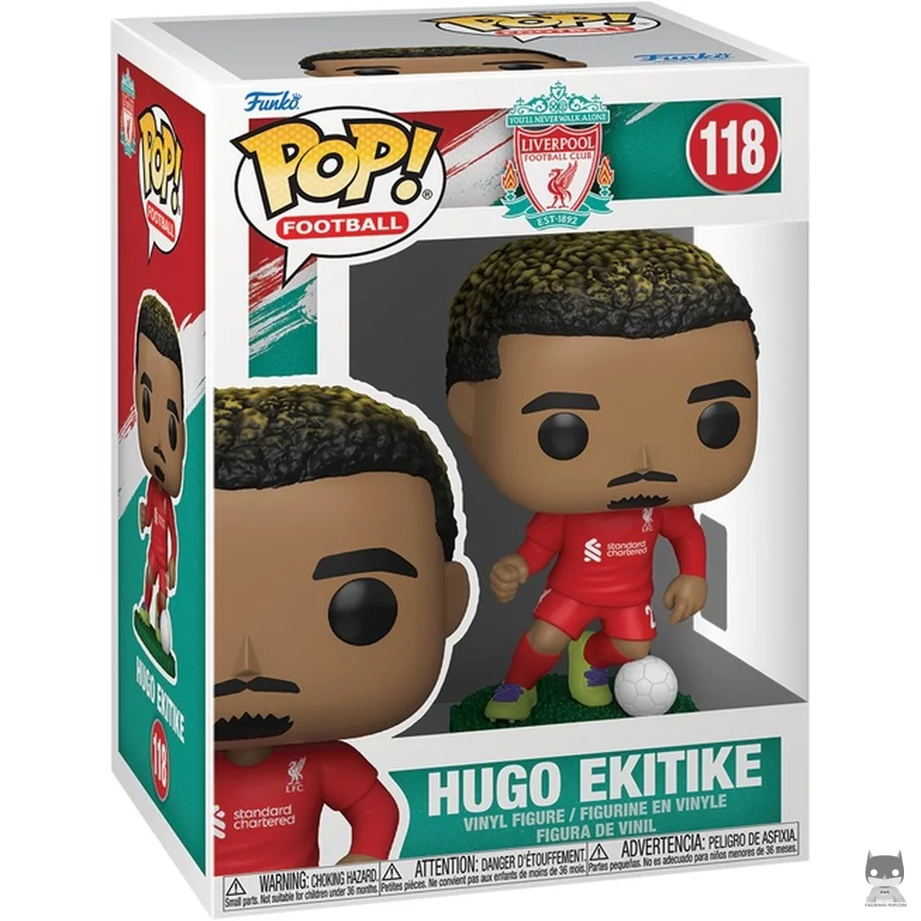 Hugo Ekitike (Liverpool) Funko Pop! figure in its box