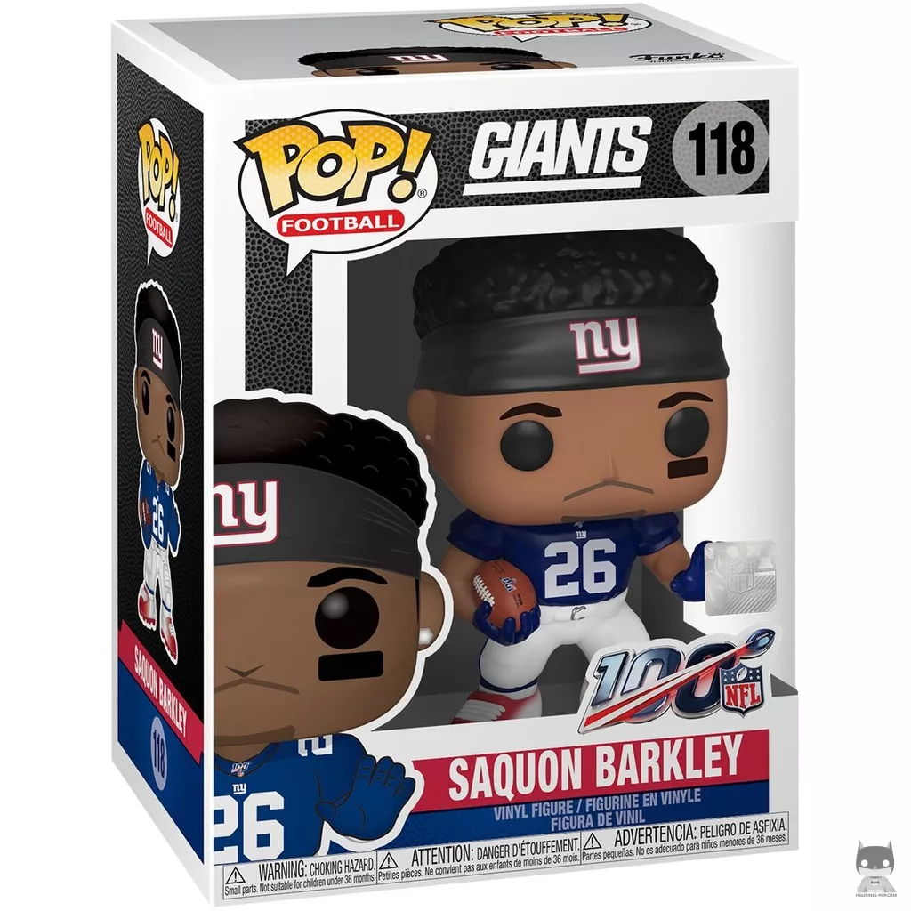 Saquon Barkley Funko Pop! figure in its box