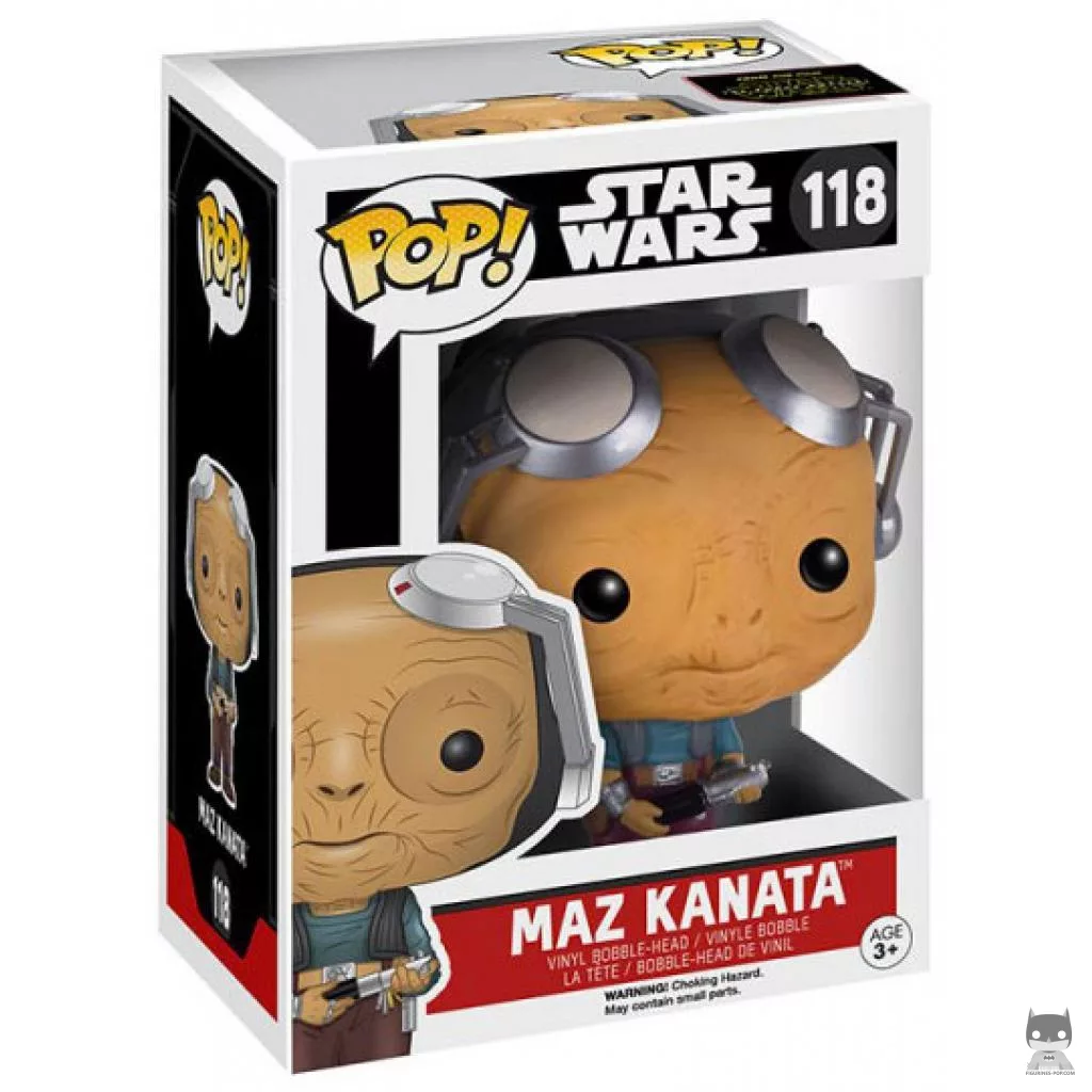 Maz Kanata No Glasses Funko Pop! figure in its box