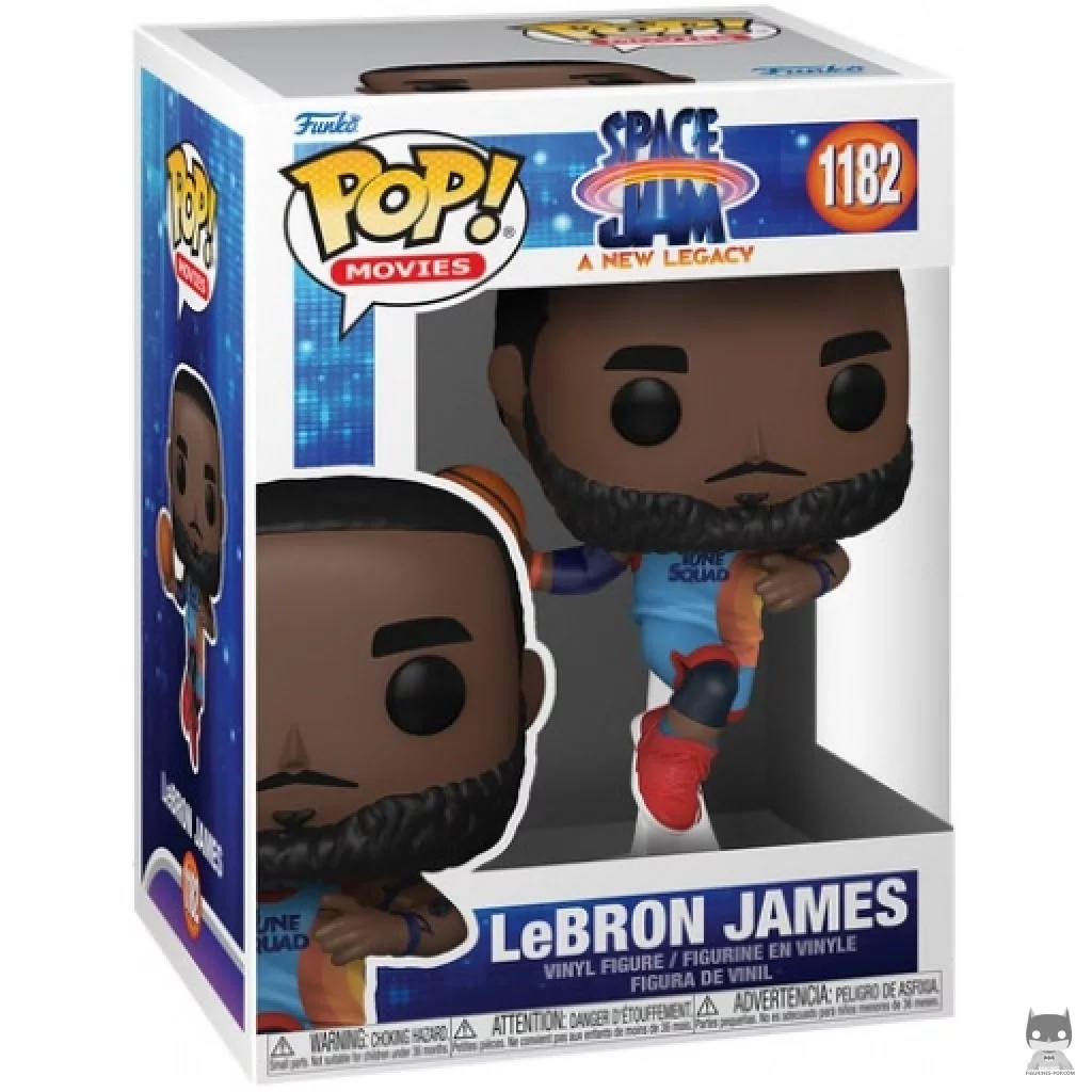 Lebron James Leaping Funko Pop! figure in its box