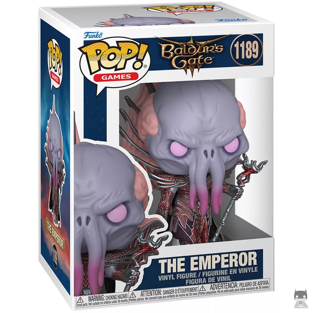 The Emperor Funko Pop! figure in its box