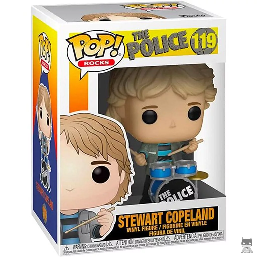 Stewart Copeland Funko Pop! figure in its box