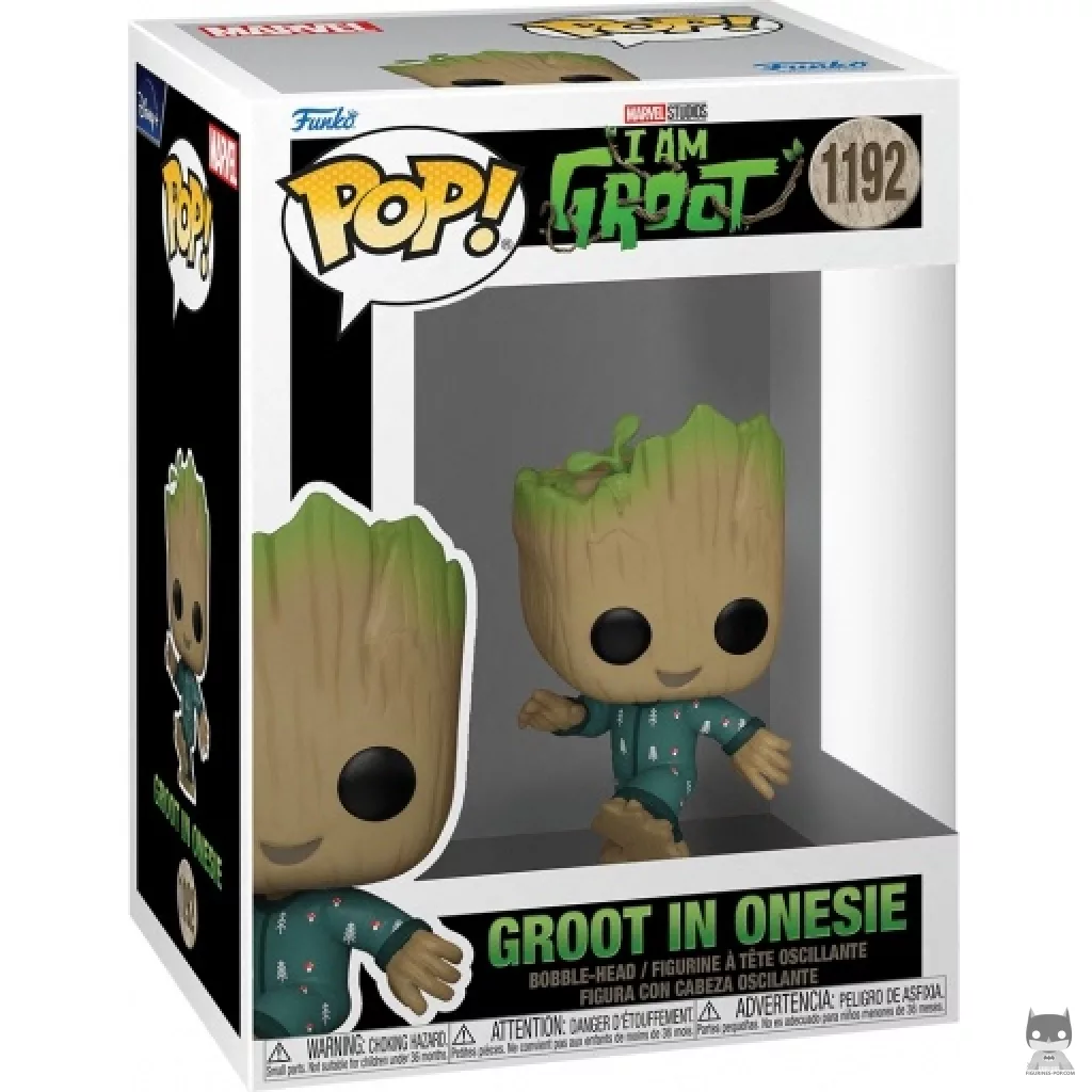 Groot in Onesie dancing Funko Pop! figure in its box