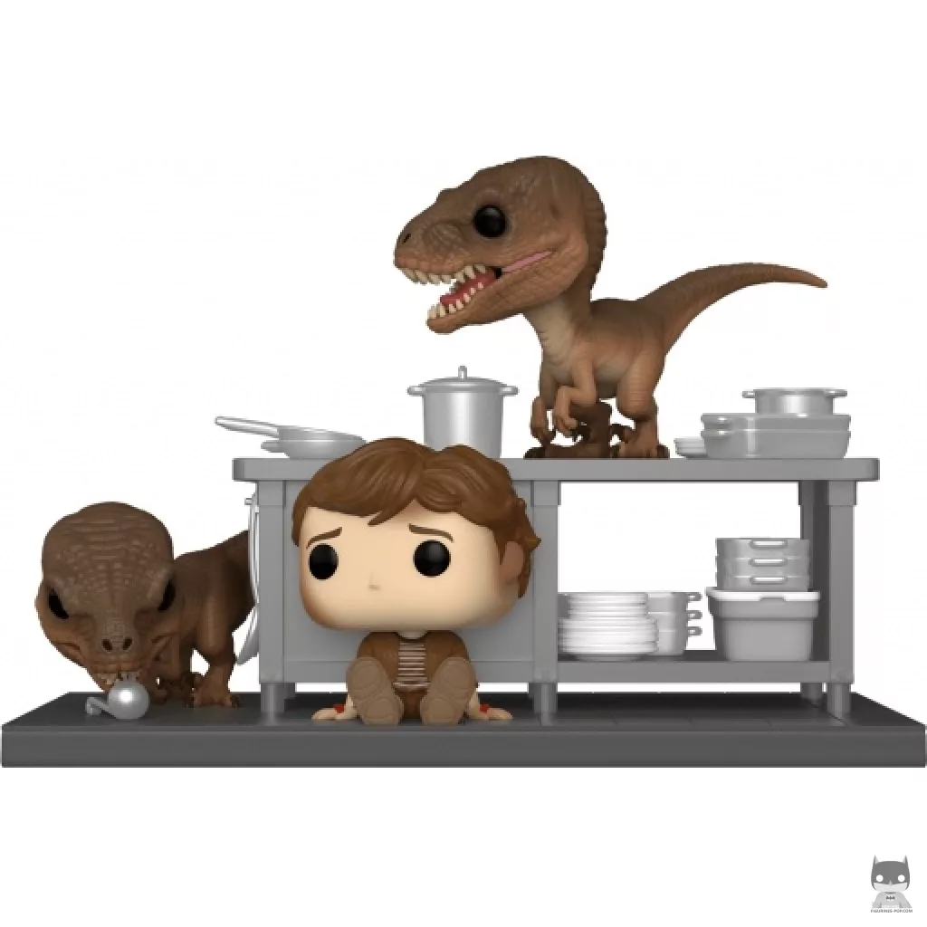 Tim Murphy with Velociraptors Funko Pop! figure (Jurassic Park)