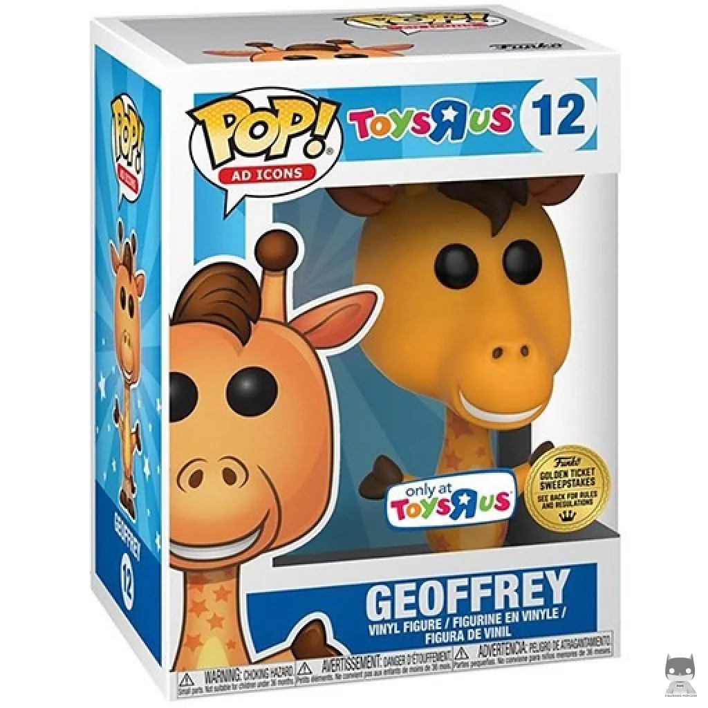 Geoffrey Funko Pop! figure in its box