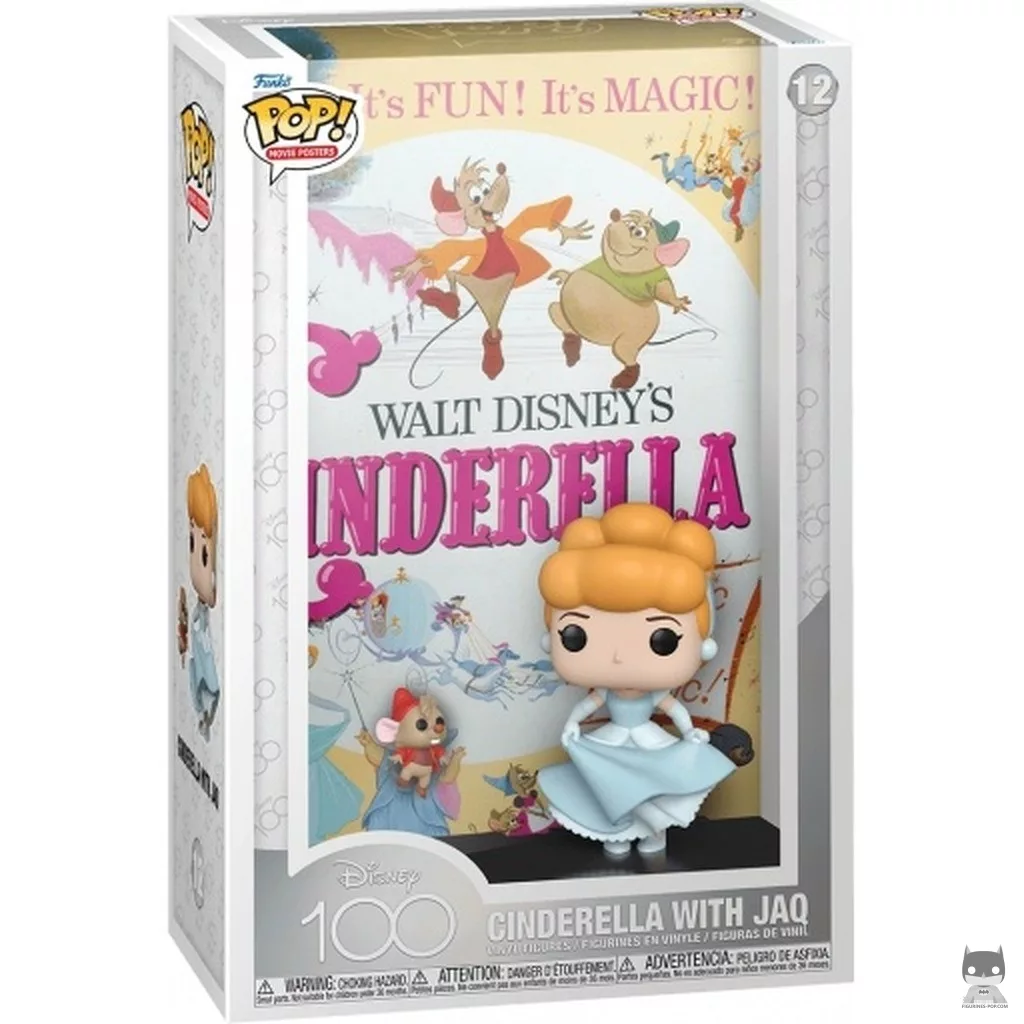 Cinderella with Jaq Funko Pop! figure in its box