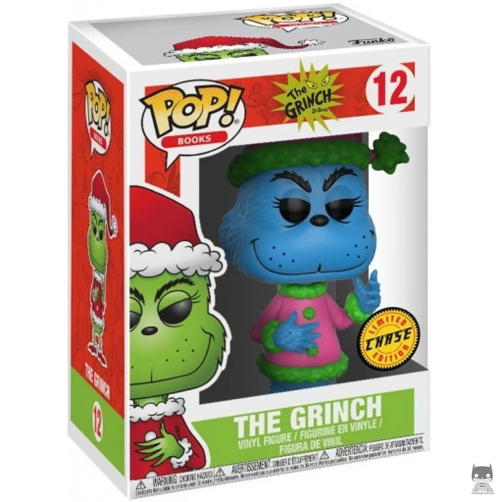 The Grinch as Santa Claus (Chase) Funko Pop! figure in its box
