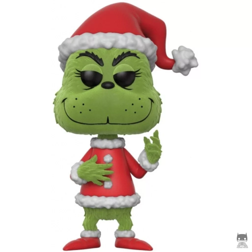 The Grinch as Santa Claus (Flocked) Funko Pop! figure (Dr. Seuss)
