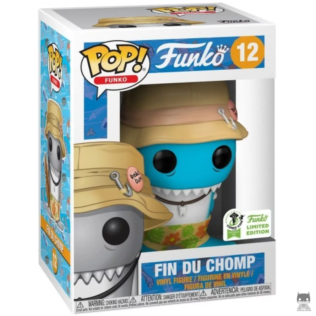 Fin DuChomp (Blue) Funko Pop! figure in its box