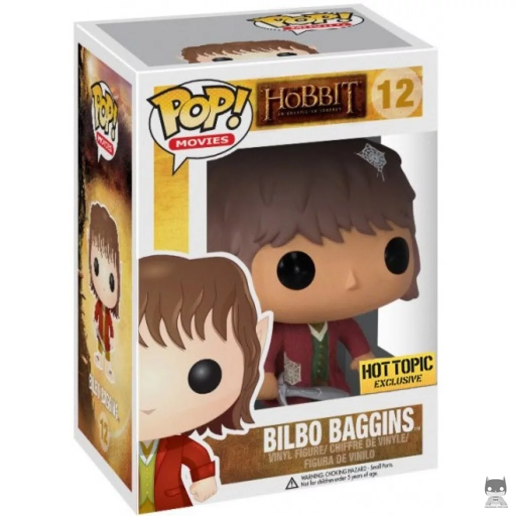 Bilbo Baggins with Spider Webs Funko Pop! figure in its box