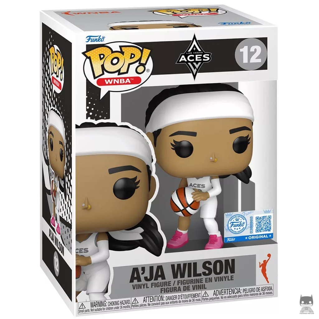 A'ja Wilson Funko Pop! figure in its box