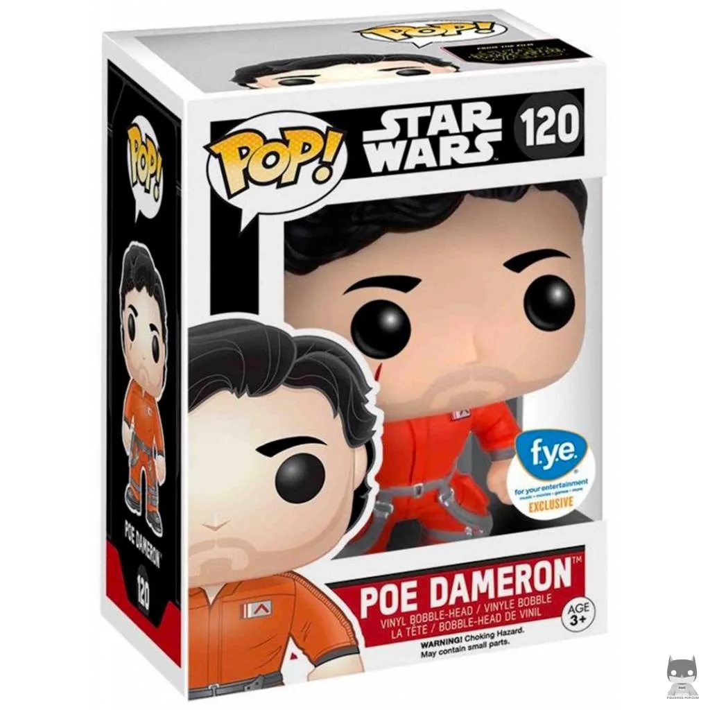 Poe Dameron in Jumpsuit Funko Pop! figure in its box