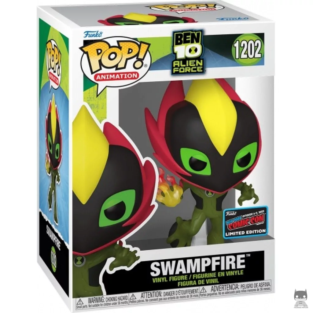 Swampfire Funko Pop! figure in its box