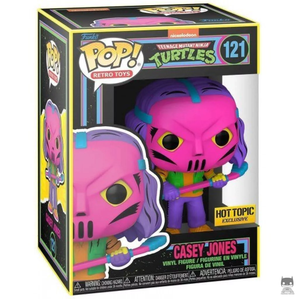 Casey Jones (Blacklight) Funko Pop! figure in its box