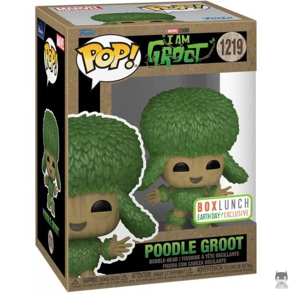 Poodle Groot Funko Pop! figure in its box