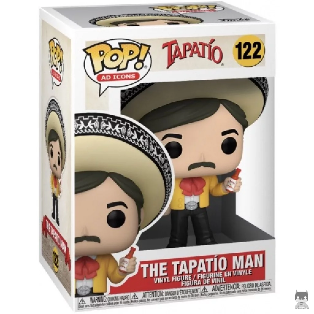 The Tapatio Man Funko Pop! figure in its box
