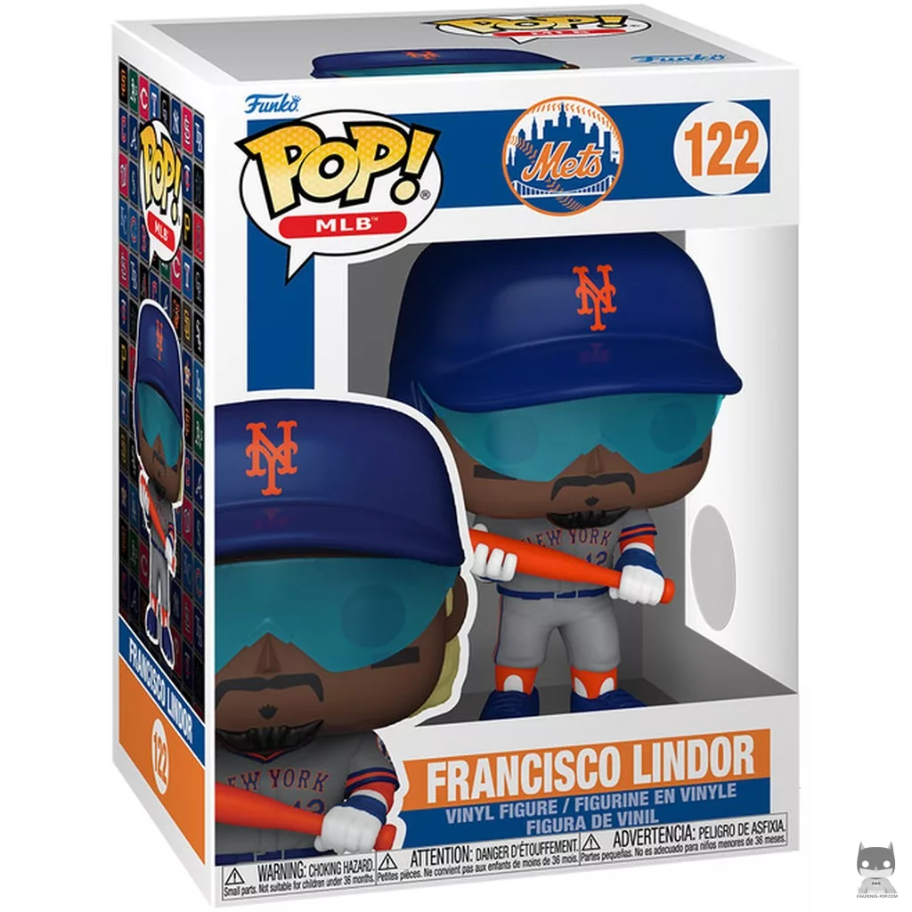 Francisco Lindor Funko Pop! figure in its box