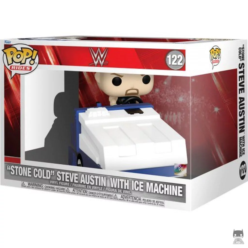 Stone Gold Steve Austin with Ice Machine Funko Pop! figure in its box